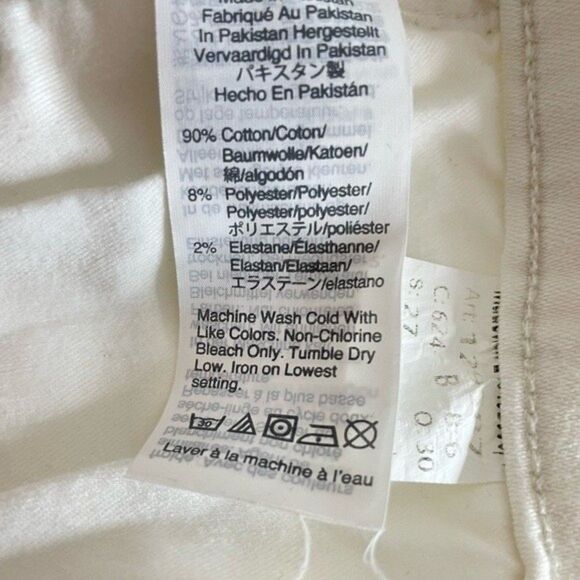 J. Crew Women's White High Rise Vintage Straight Leg Button Fly Jeans Size 27 - Picture 9 of 12